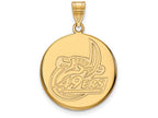 Logoart Sterling Silver Gp U Of North Carolina At Charlotte Large  Disc Pendant