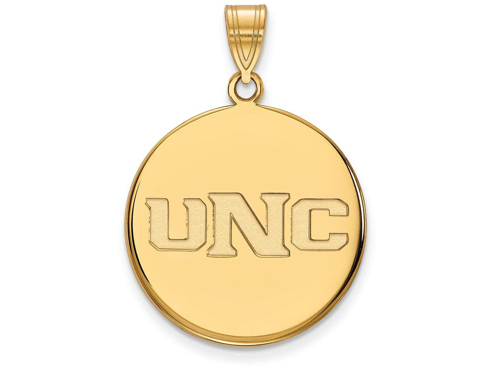 Logoart Sterling Silver Gp U Of Northern Colorado Large Disc Pendant