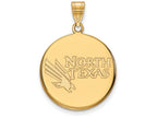 Logoart Sterling Silver Gp University Of North Texas Large Disc Pendant