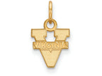Logoart Sterling Silver Gp University Of Virginia Extra Small Pendant