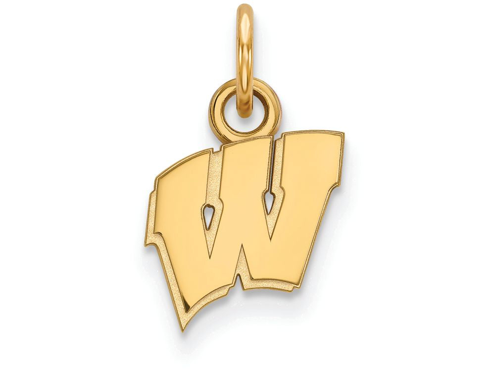 Logoart Sterling Silver Gp University Of Wisconsin Extra Small Pendant