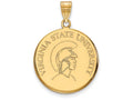 Logoart Sterling Silver Gp Virginia State University Large Disc Pendant