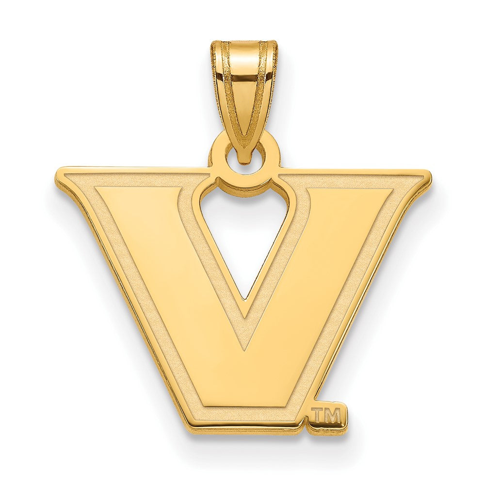 Logoart Sterling Silver Gp Vanderbilt University Small Pendant