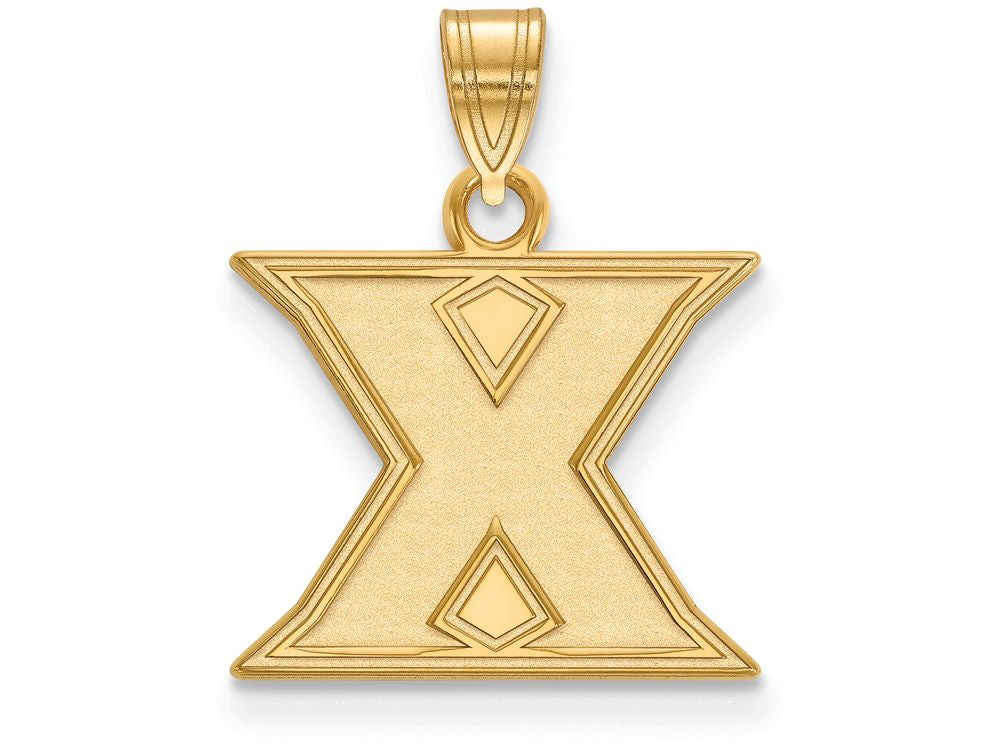Logoart Sterling Silver Gp Xavier University Small Pendant