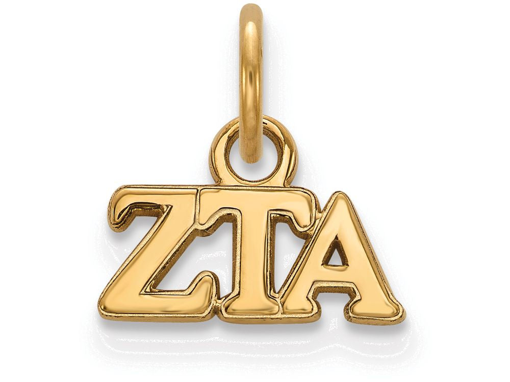 Logoart Sterling Silver Gp Zeta Tau Alpha Extra Small Pendant