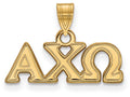 Logoart Sterling Silver Gp Alpha Chi Omega Small Pendant