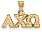 Logoart Sterling Silver Gp Alpha Chi Omega Small Pendant