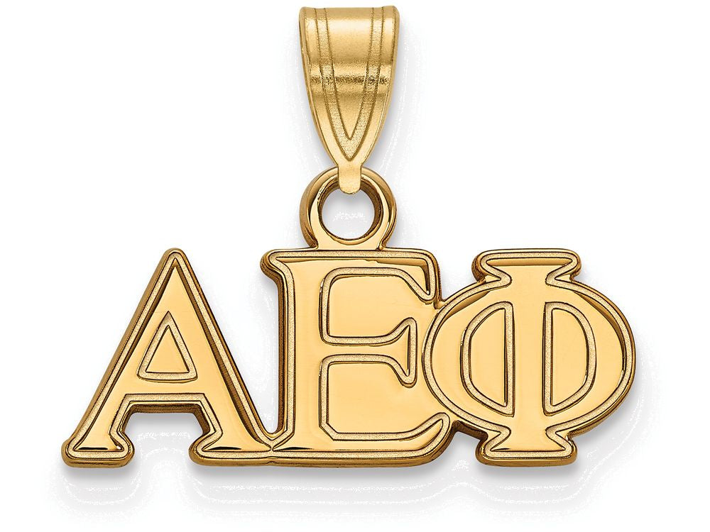 Logoart Sterling Silver Gp Alpha Epsilon Phi Small Pendant