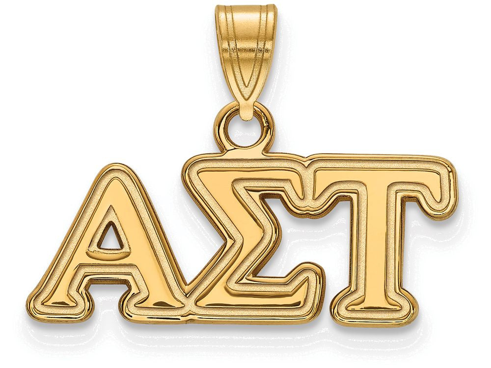 Logoart Sterling Silver Gp Alpha Sigma Tau Small Pendant