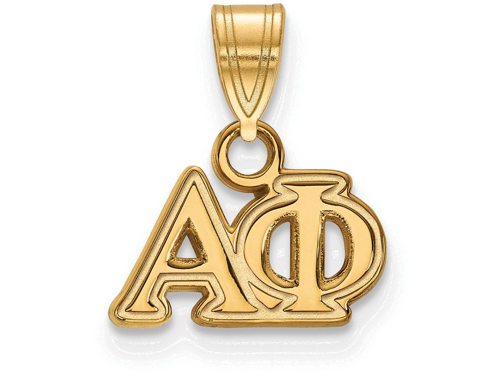 Logoart Sterling Silver Gp Alpha Phi Small Pendant