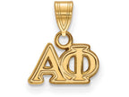 Logoart Sterling Silver Gp Alpha Phi Small Pendant