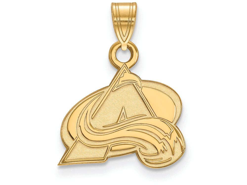 Sterling Silver Gp Nhl Logoart Colorado Avalanche Small Pendant