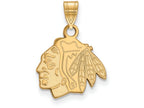 Sterling Silver Gp Nhl Logoart Chicago Blackhawks Small Pendant