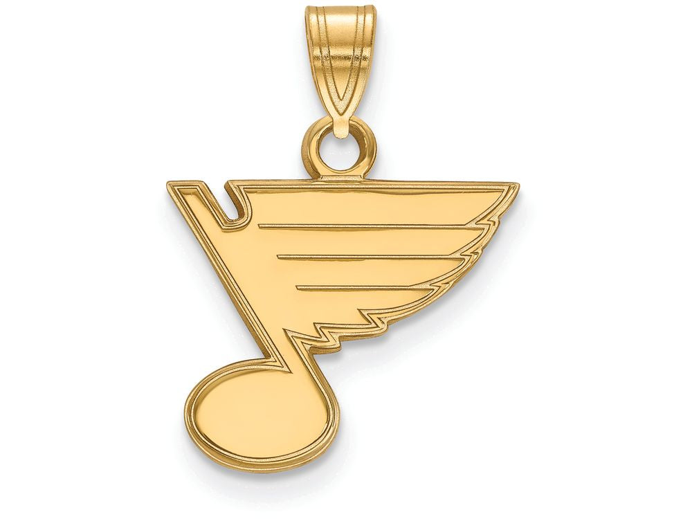 Sterling Silver Gp Nhl Logoart St. Louis Blues Small Pendant