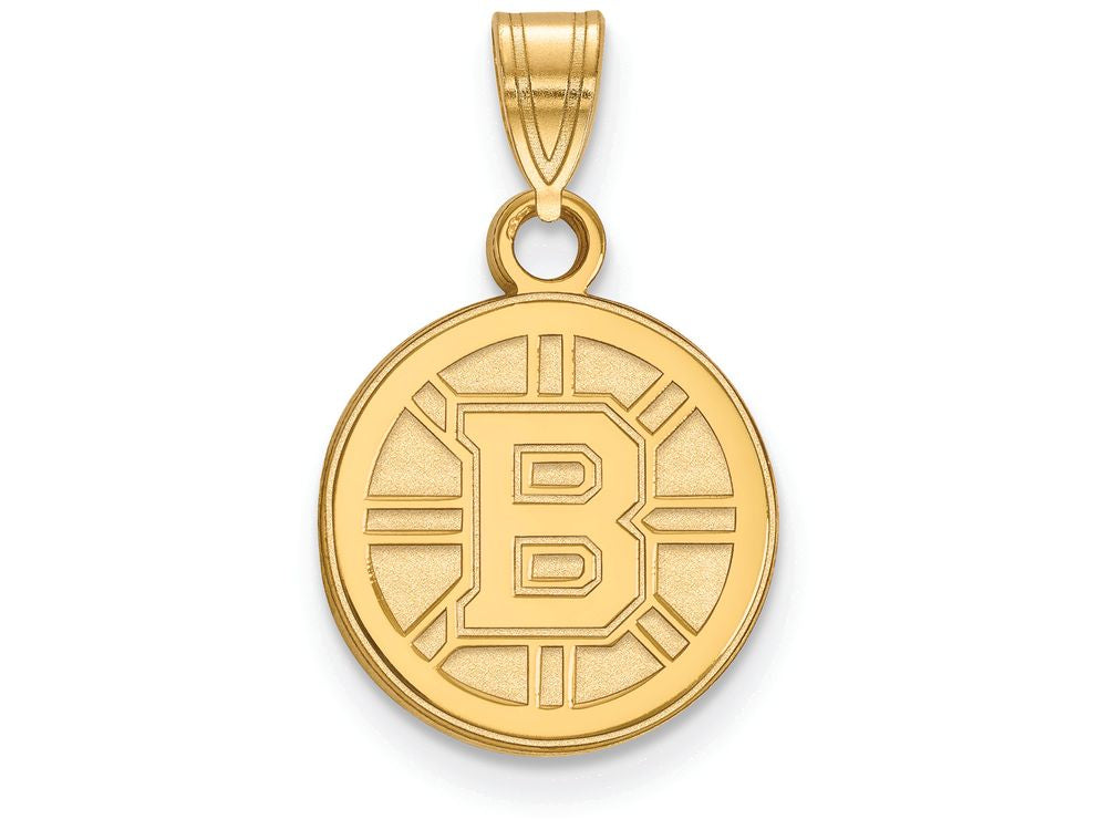 Sterling Silver Gp Nhl Logoart Boston Bruins Small Pendant