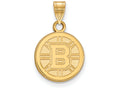 Sterling Silver Gp Nhl Logoart Boston Bruins Small Pendant