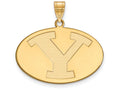 Logoart Sterling Silver Gp Brigham Young University Large Pendant