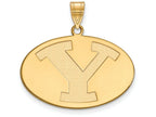 Logoart Sterling Silver Gp Brigham Young University Large Pendant