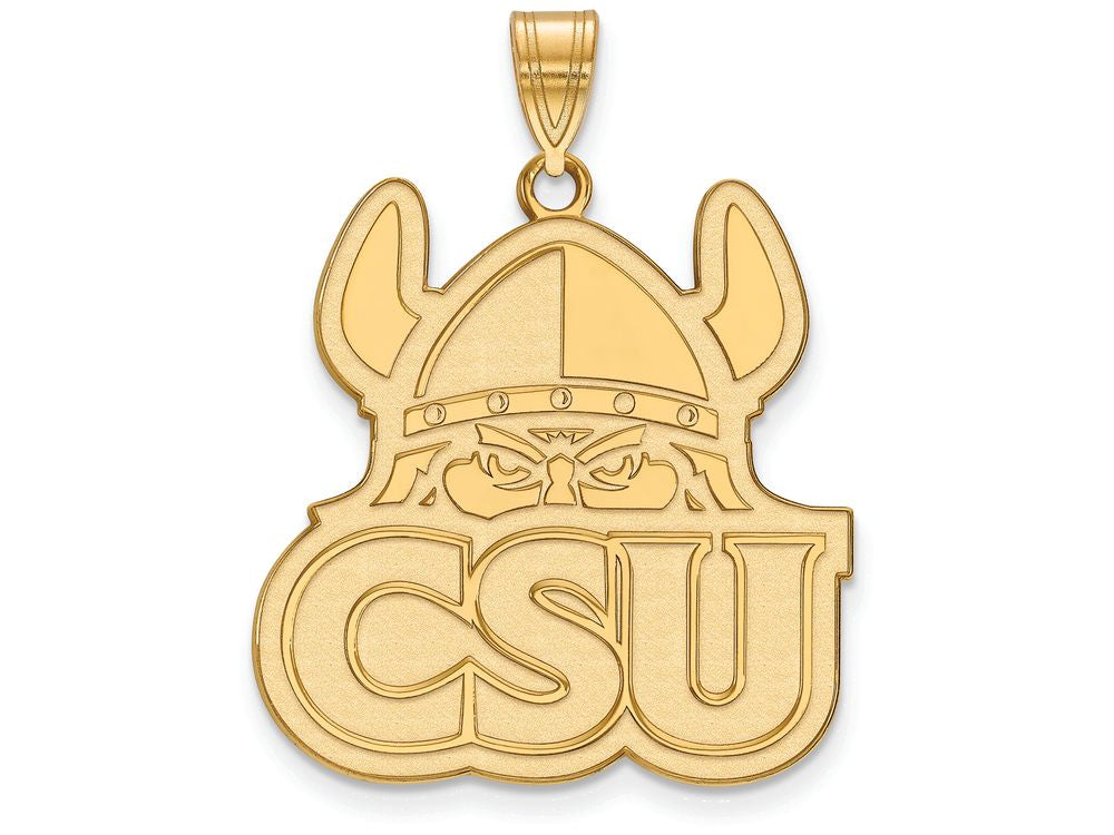 Logoart Sterling Silver Gp Cleveland State University Extra Large  Pendant