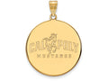 Logoart Sterling Silver Gp California Polytechnic State U Extra Large  Disc Pendant