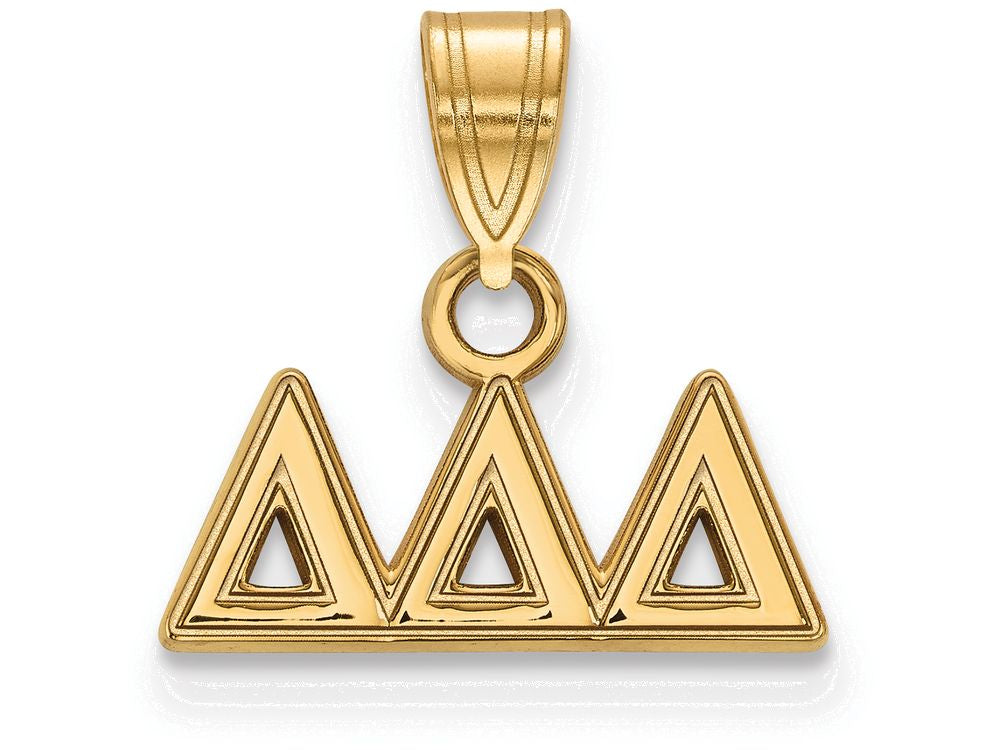 Logoart Sterling Silver Gp Delta Delta Delta Small Pendant