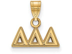 Logoart Sterling Silver Gp Delta Delta Delta Small Pendant