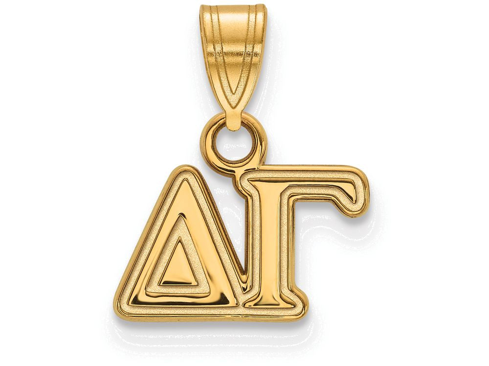 Logoart Sterling Silver Gp Delta Gamma Small Pendant