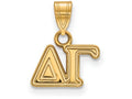 Logoart Sterling Silver Gp Delta Gamma Small Pendant