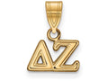 Logoart Sterling Silver Gp Delta Zeta Small Pendant