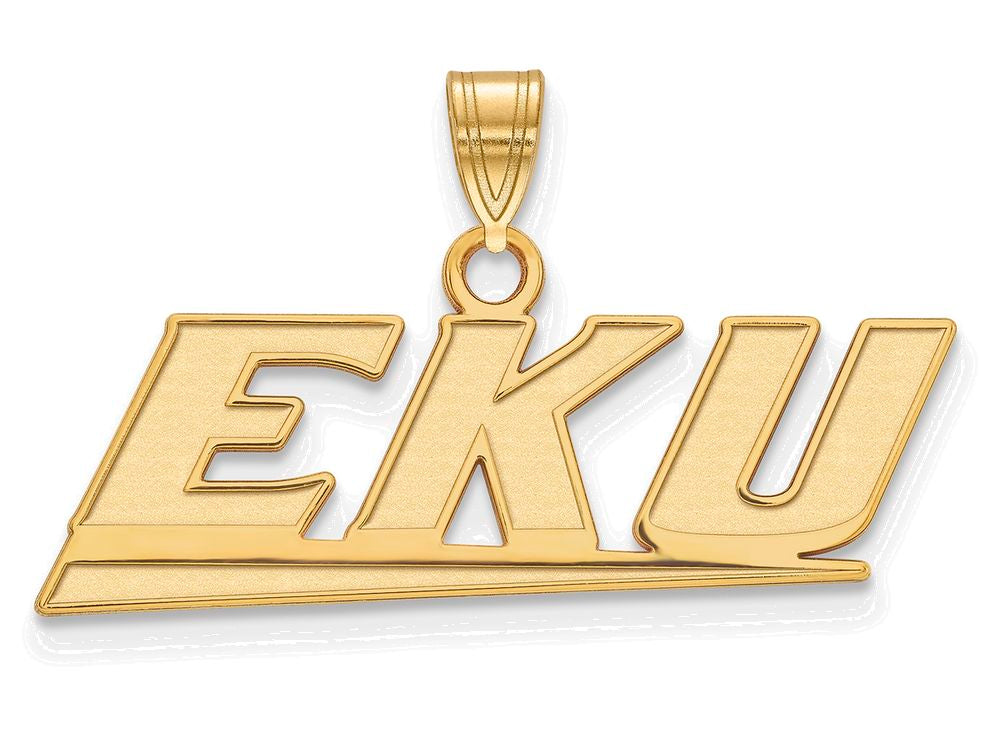 Logoart Sterling Silver Gp Eastern Kentucky University Small Pendant
