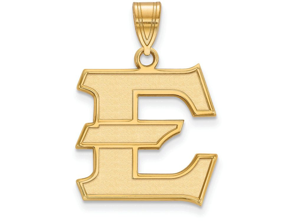 Logoart Sterling Silver Gp East Tennessee State Large Pendant