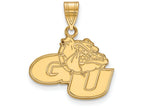 Logoart Sterling Silver Gp Gonzaga University Medium Pendant