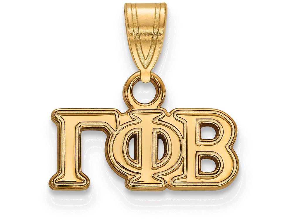 Logoart Sterling Silver Gp Gamma Phi Beta Small Pendant
