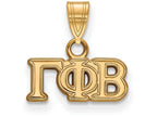 Logoart Sterling Silver Gp Gamma Phi Beta Small Pendant