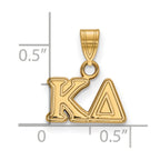 Logoart Sterling Silver Gp Kappa Delta Small Pendant