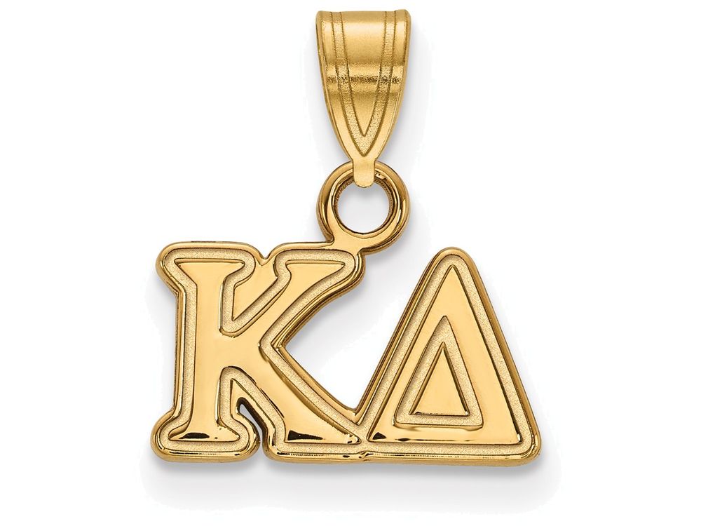 Logoart Sterling Silver Gp Kappa Delta Small Pendant