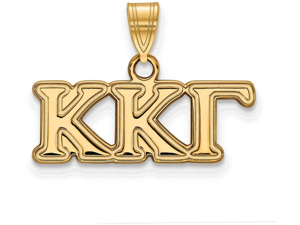 Logoart Sterling Silver Gp Kappa Kappa Gamma Small Pendant