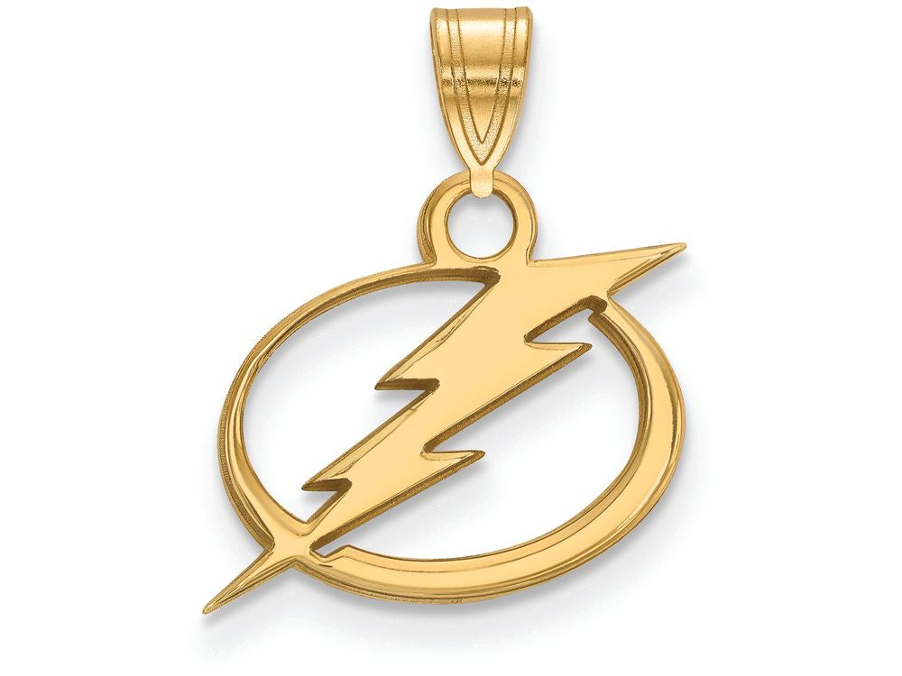 Sterling Silver Gp Nhl Logoart Tampa Bay Lightning Small Pendant