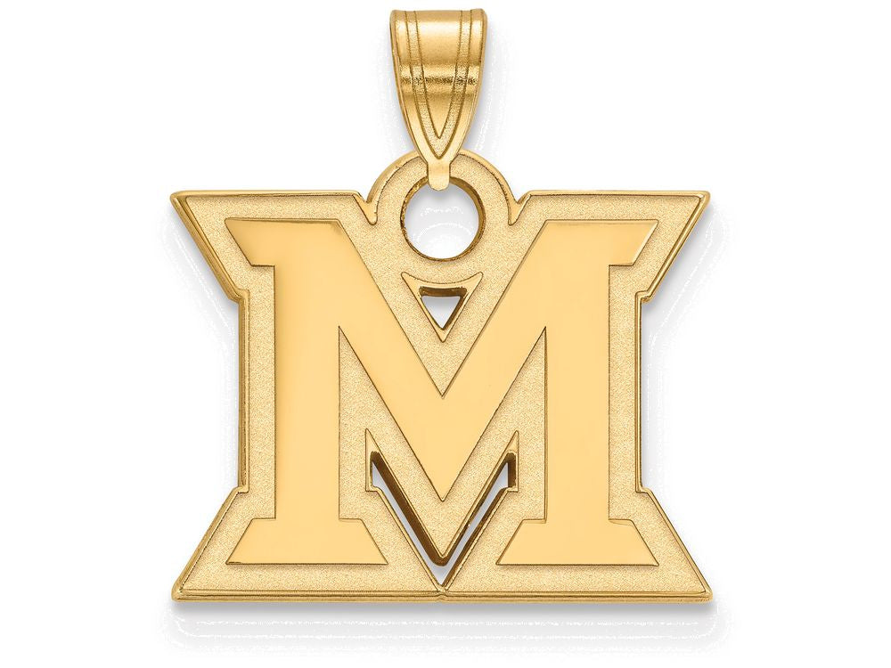 Logoart Sterling Silver Gp Miami University Small Pendant