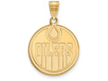 Sterling Silver Gp Nhl Logoart Edmonton Oilers Large Pendant