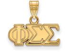 Logoart Sterling Silver Gp Phi Sigma Sigma Small Pendant
