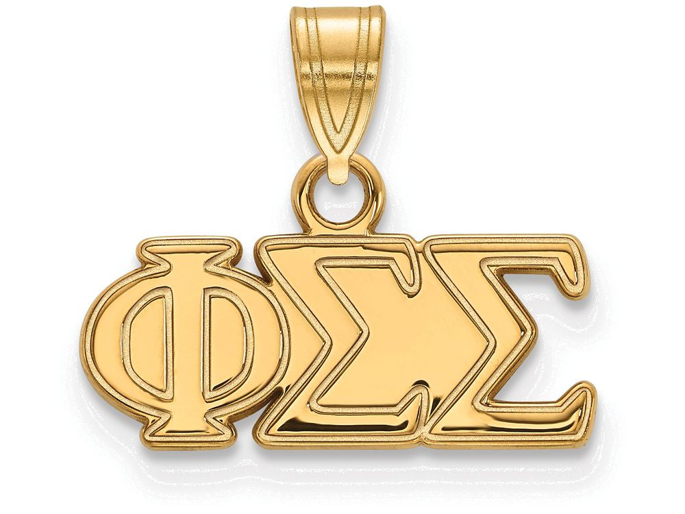 Logoart Sterling Silver Gp Phi Sigma Sigma Small Pendant