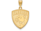 Sterling Silver Gp Nhl Logoart Florida Panthers Large Pendant
