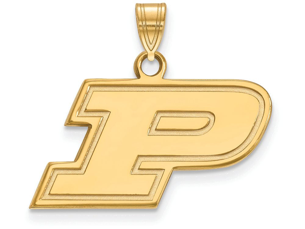 Logoart Sterling Silver Gp Purdue Small Pendant