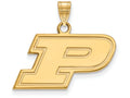 Logoart Sterling Silver Gp Purdue Small Pendant