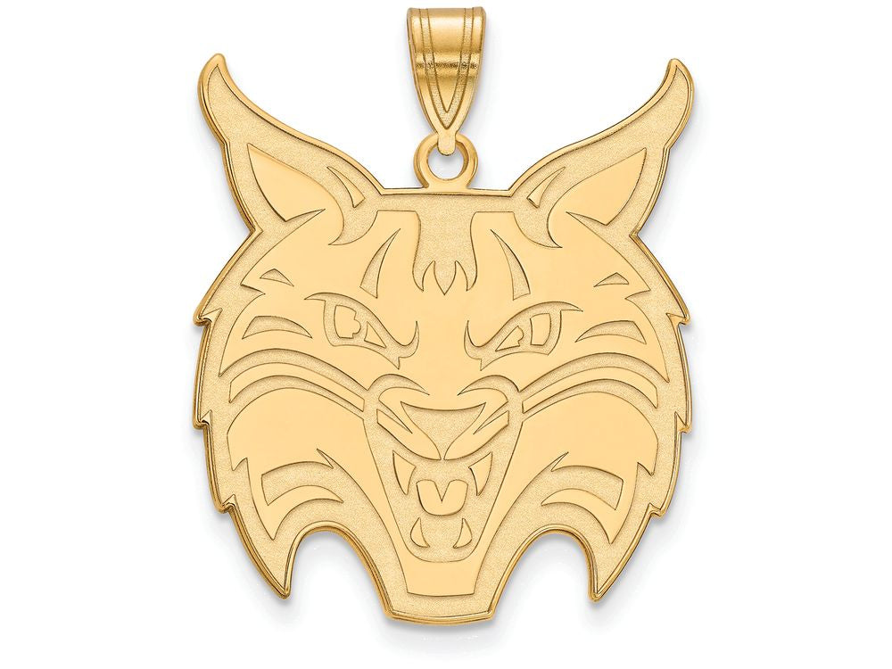 Logoart Sterling Silver Gp Quinnipiac University Extra Large  Pendant