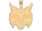 Logoart Sterling Silver Gp Quinnipiac University Extra Large  Pendant
