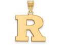 Logoart Sterling Silver Gp Rutgers Medium Pendant