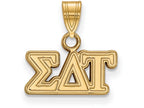 Logoart Sterling Silver Gp Sigma Delta Tau Small Pendant