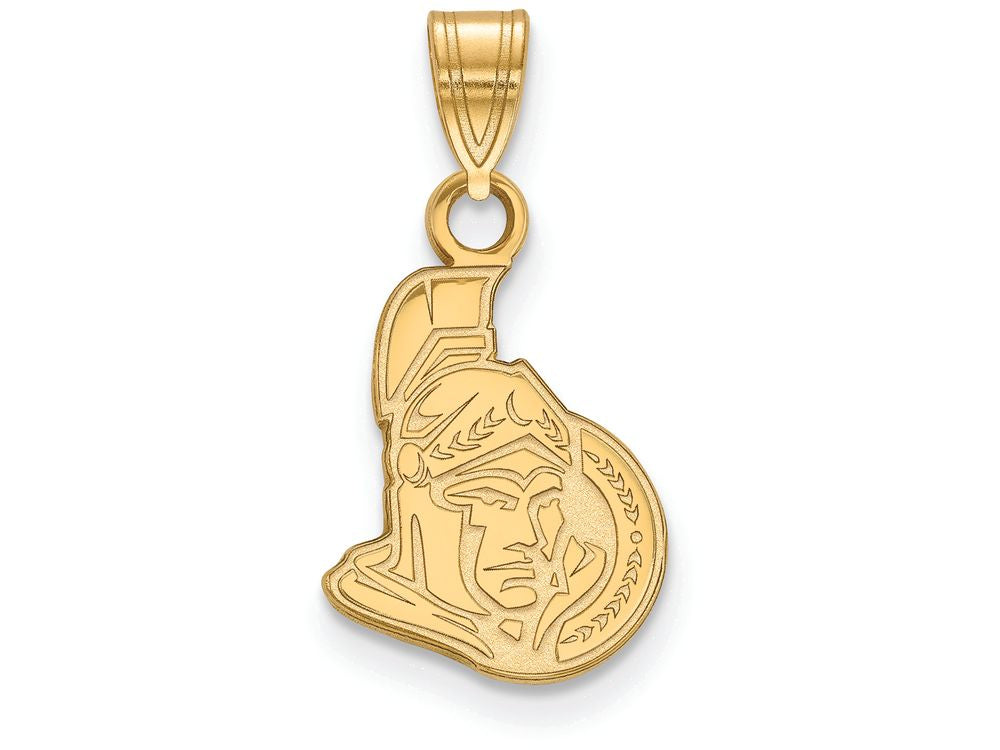 Sterling Silver Gp Nhl Logoart Ottawa Senators Small Pendant